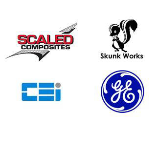 Scaled Composites, Lockheed Martin Skunk Works, CEI Composite Engineering, Inc., and GE General Electric